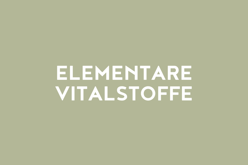 Elementare Vitalstoffe