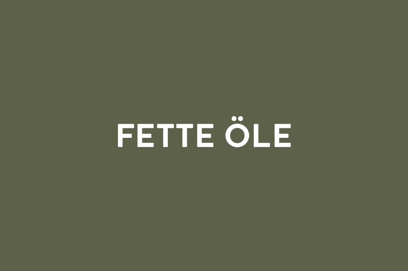 Fette Öle