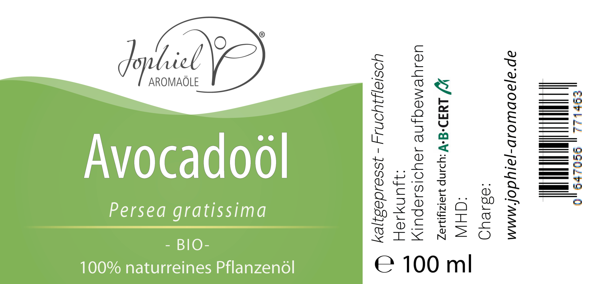 Avocadoöl Bio 100 ml