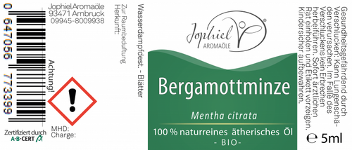 Bergamottminze Öl Bio 5 ml