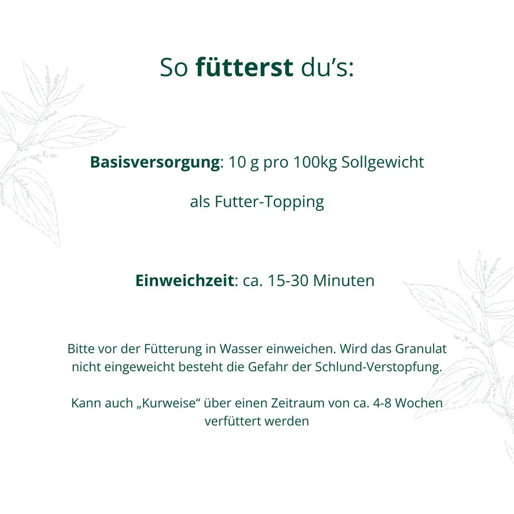 BIO Brennnessel – AB SOFORT ALS PELLETS
