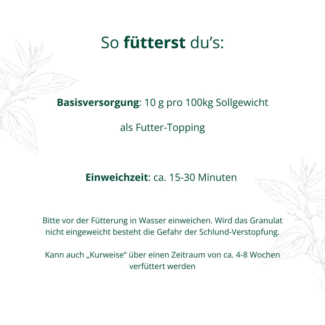 BIO Brennnessel – AB SOFORT ALS PELLETS