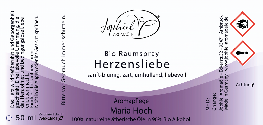 Raumspray Herzensliebe Bio 50 ml