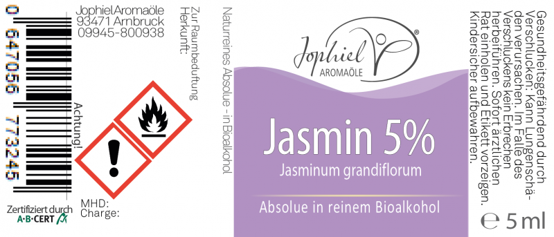 Jasmin 5%ig in Bioalkohol 5 ml