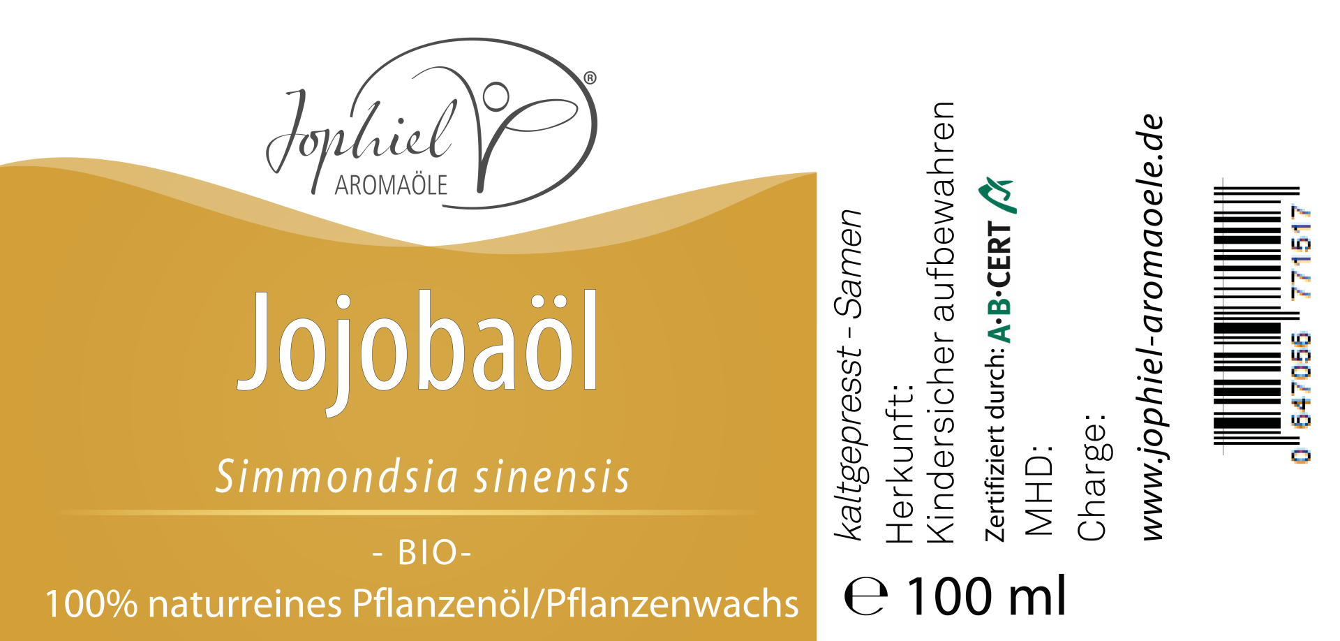 Jojobaöl Bio 100 ml
