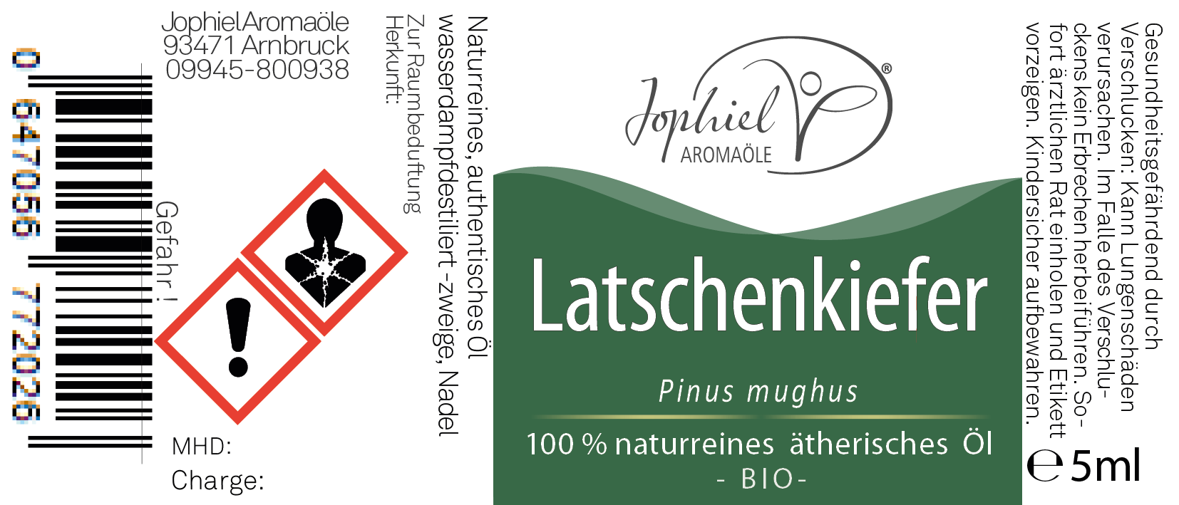 Latschenkiefer Öl Bio 5 ml