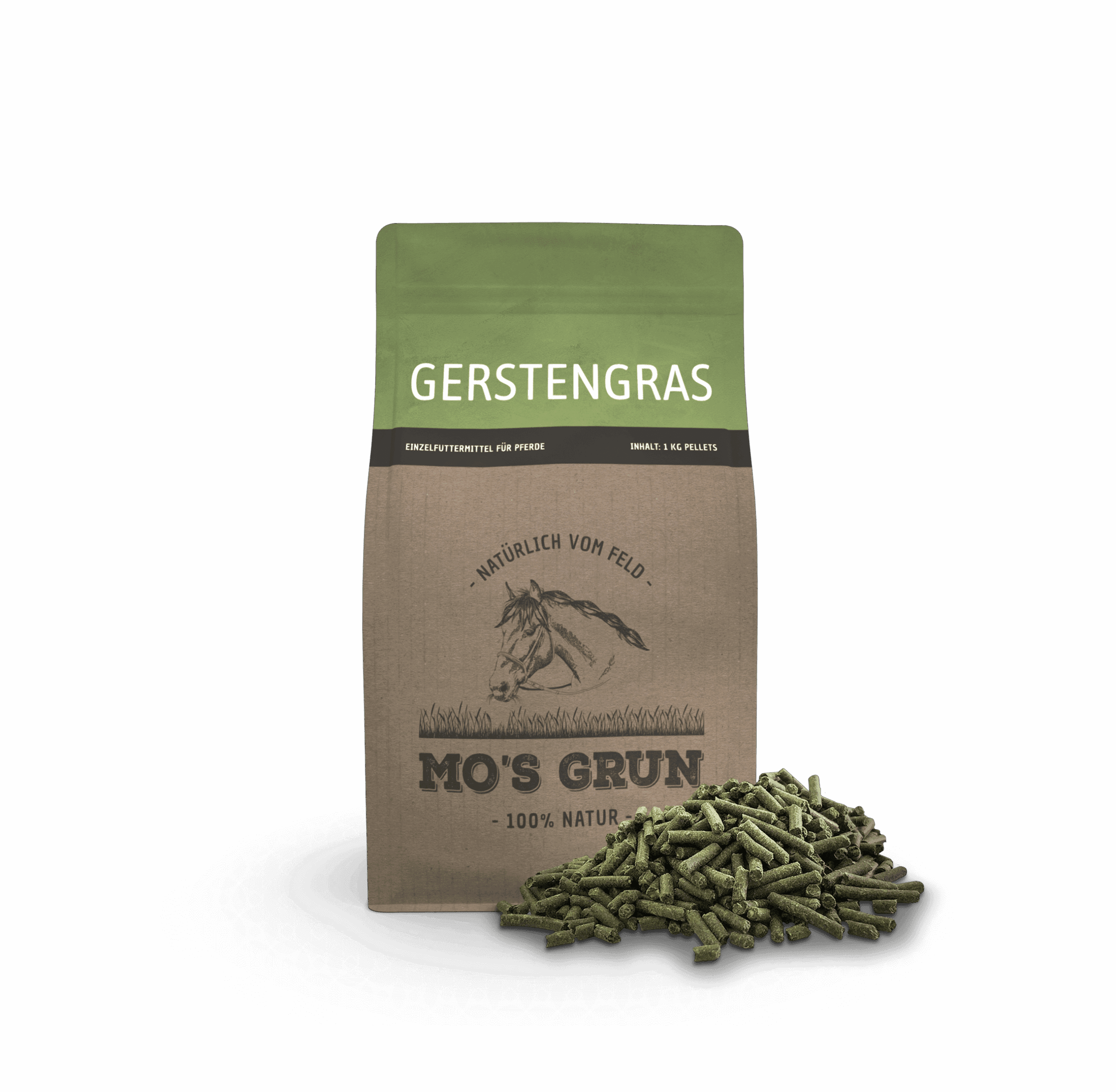 Gerstengras Pellets von MO´S GRUN