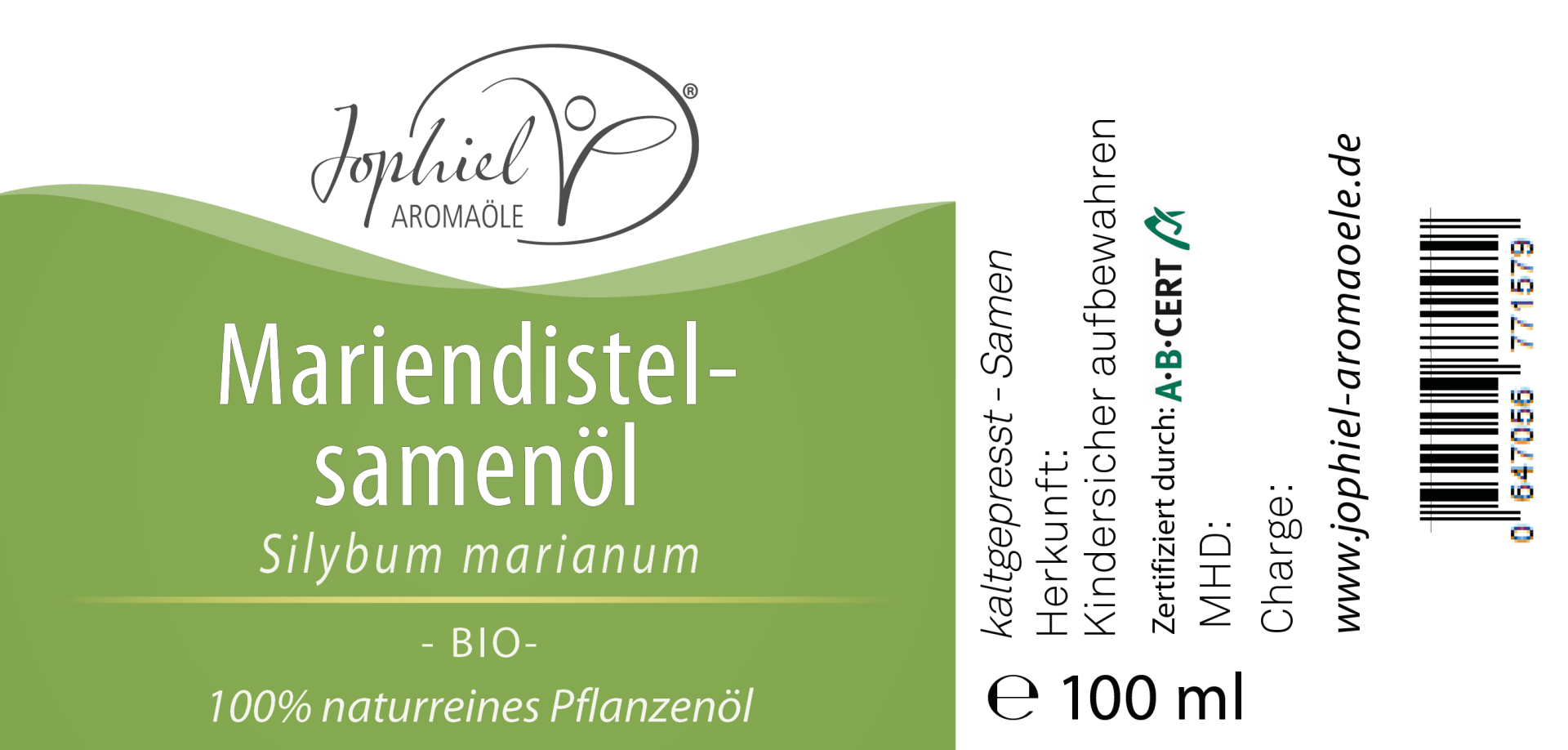 Mariendistelsamenöl Bio 100 ml