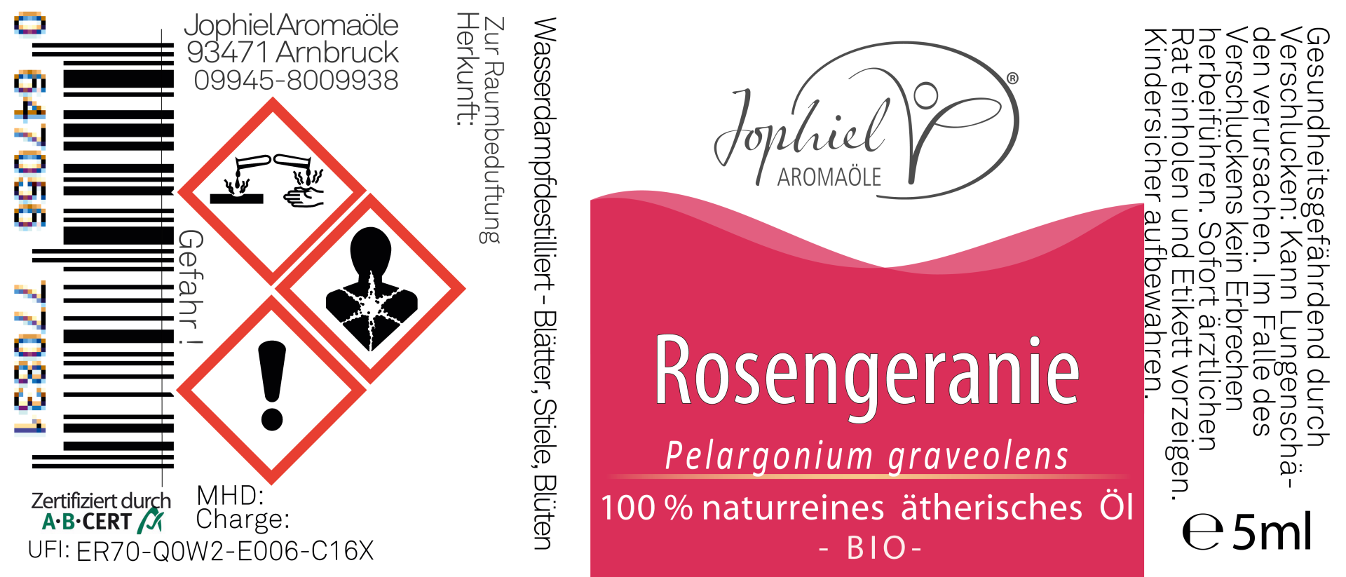 Rosengeranie Öl Bio 10 ml