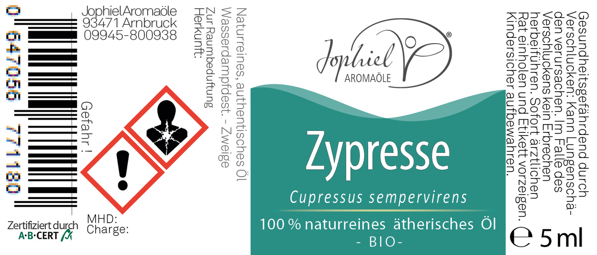 Zypresse Öl Bio 5 ml