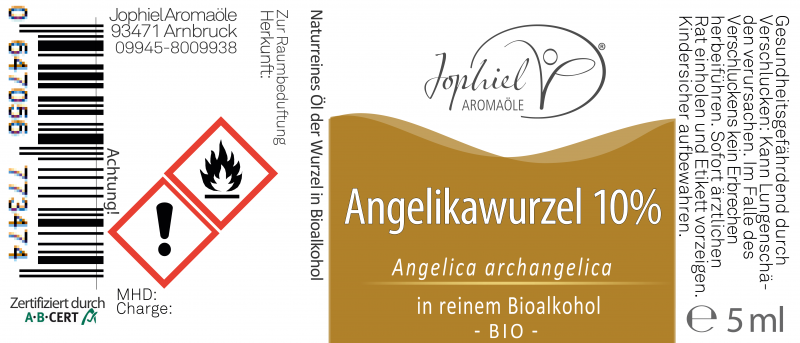 Angelikawurzel 10%ig in Bioalkohol Bio 5 ml