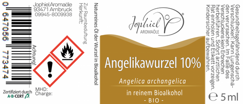 Angelikawurzel 10%ig in Bioalkohol Bio 5 ml