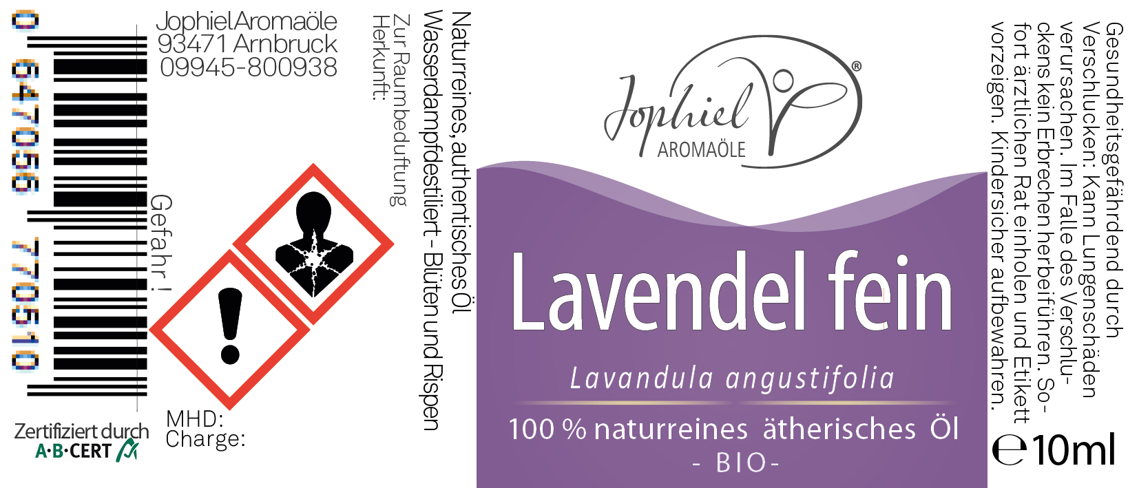 Lavendel fein Bio 10 ml