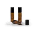 Farfalla Leergut-Set (3 Stk.) Braunglas Roll-on 10 ml mit Deckel