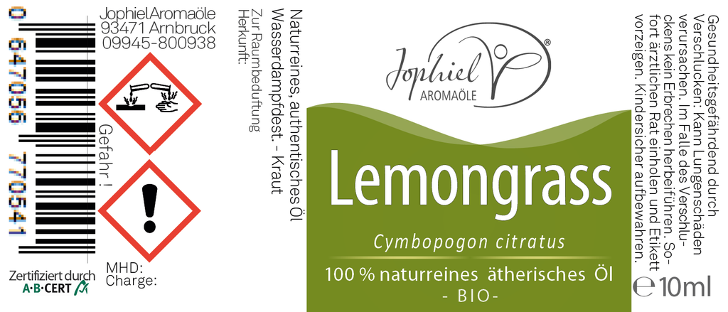 Lemongrass Öl Bio 10 ml