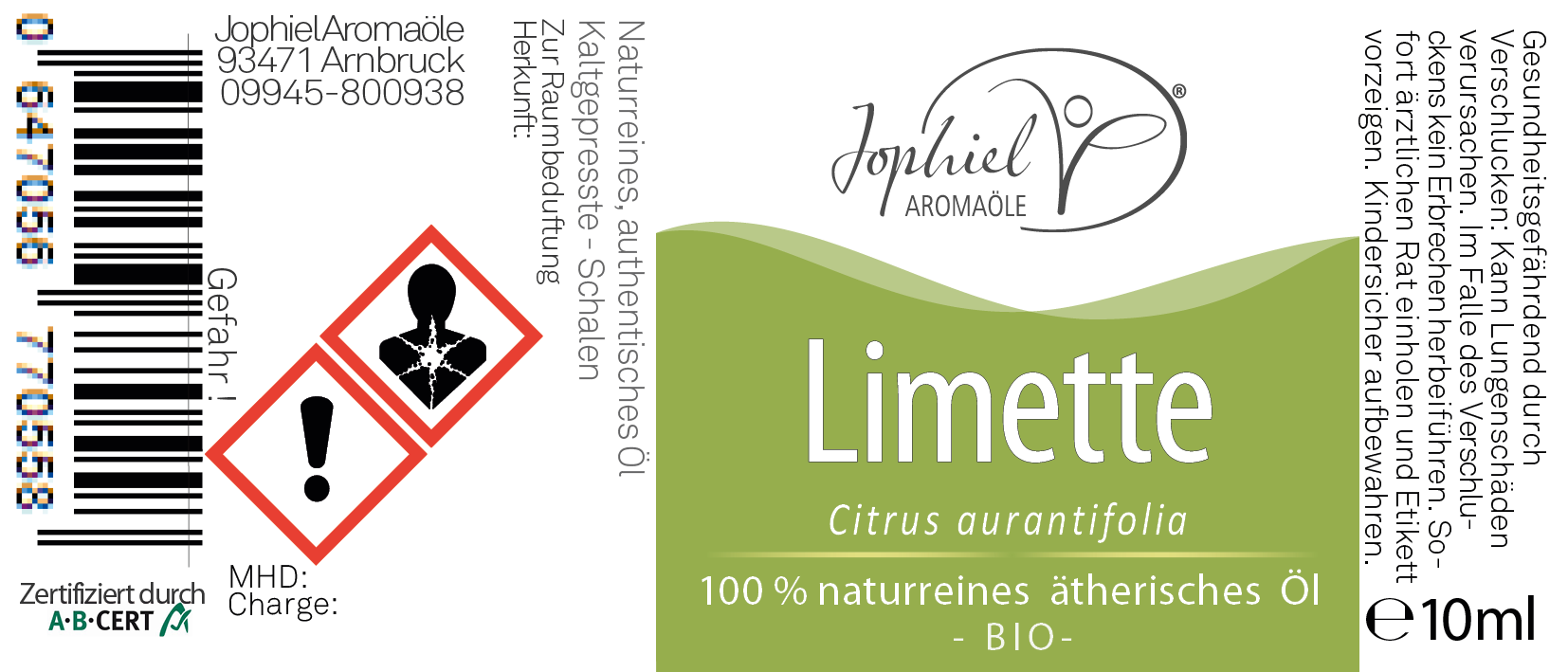 Limette Öl Bio 10 ml