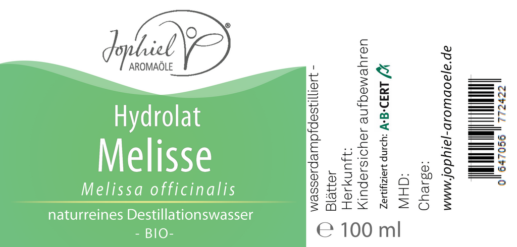 Melissen-Hydrolat Bio 100 ml mit Zerstäuber
