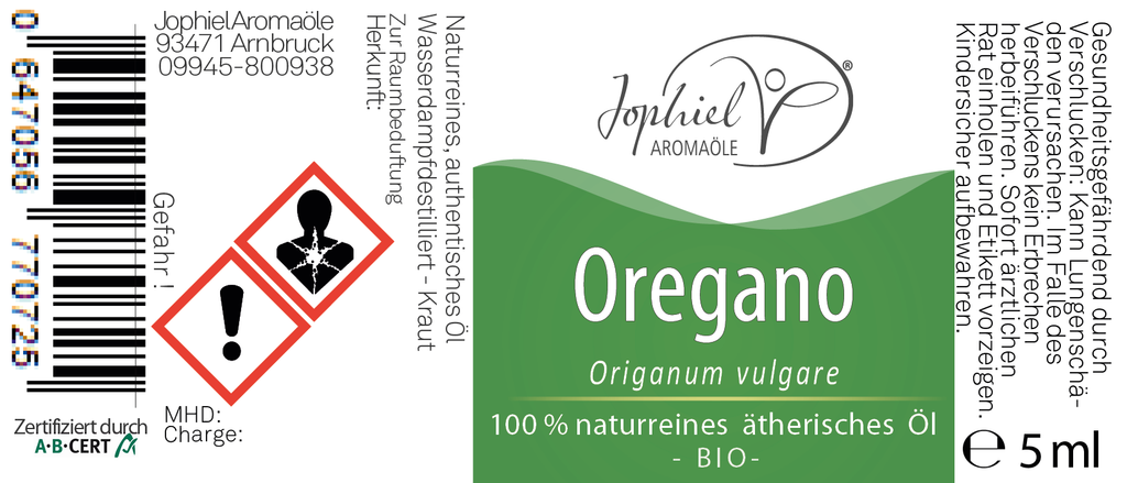 Oregano Öl Bio 5 ml