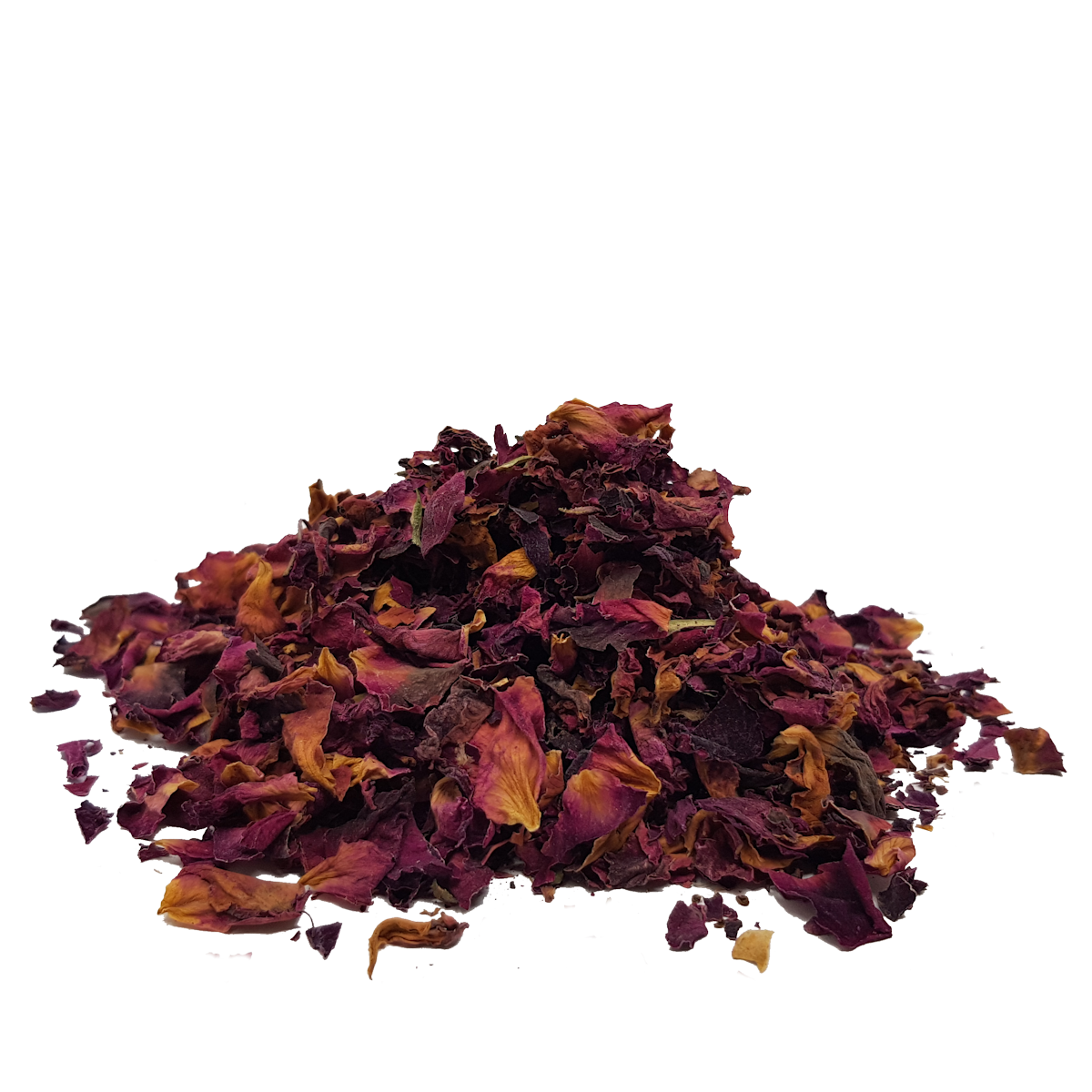 Rosenblütenblätter, getrocknet, rot