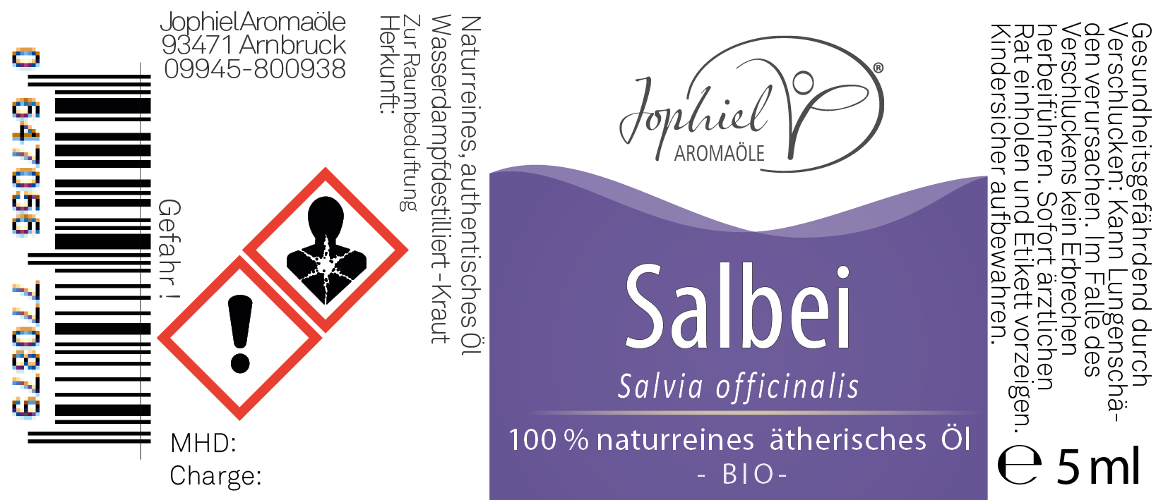 Salbei Öl Bio 5 ml
