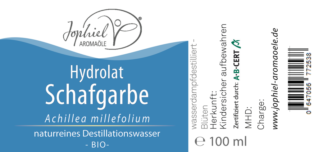 Schafgarbe-Hydrolat Bio 100 ml mit Zerstäuber