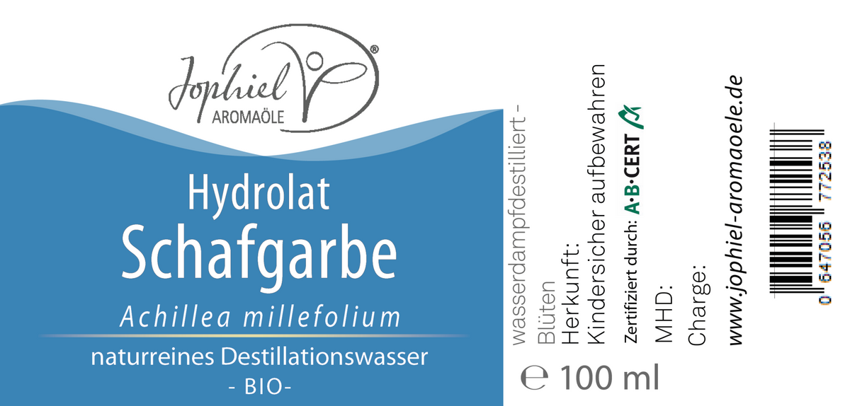 Schafgarbe-Hydrolat Bio 100 ml mit Zerstäuber
