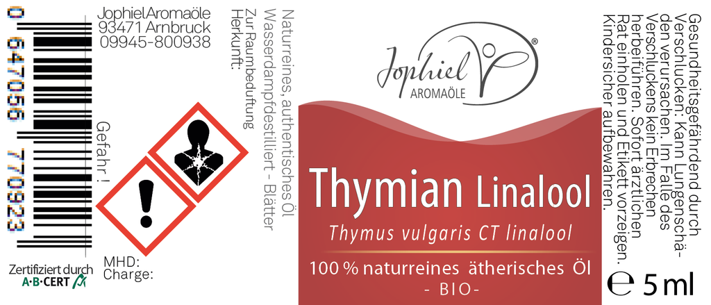 Thymian CT Linalool Öl Bio 5 ml